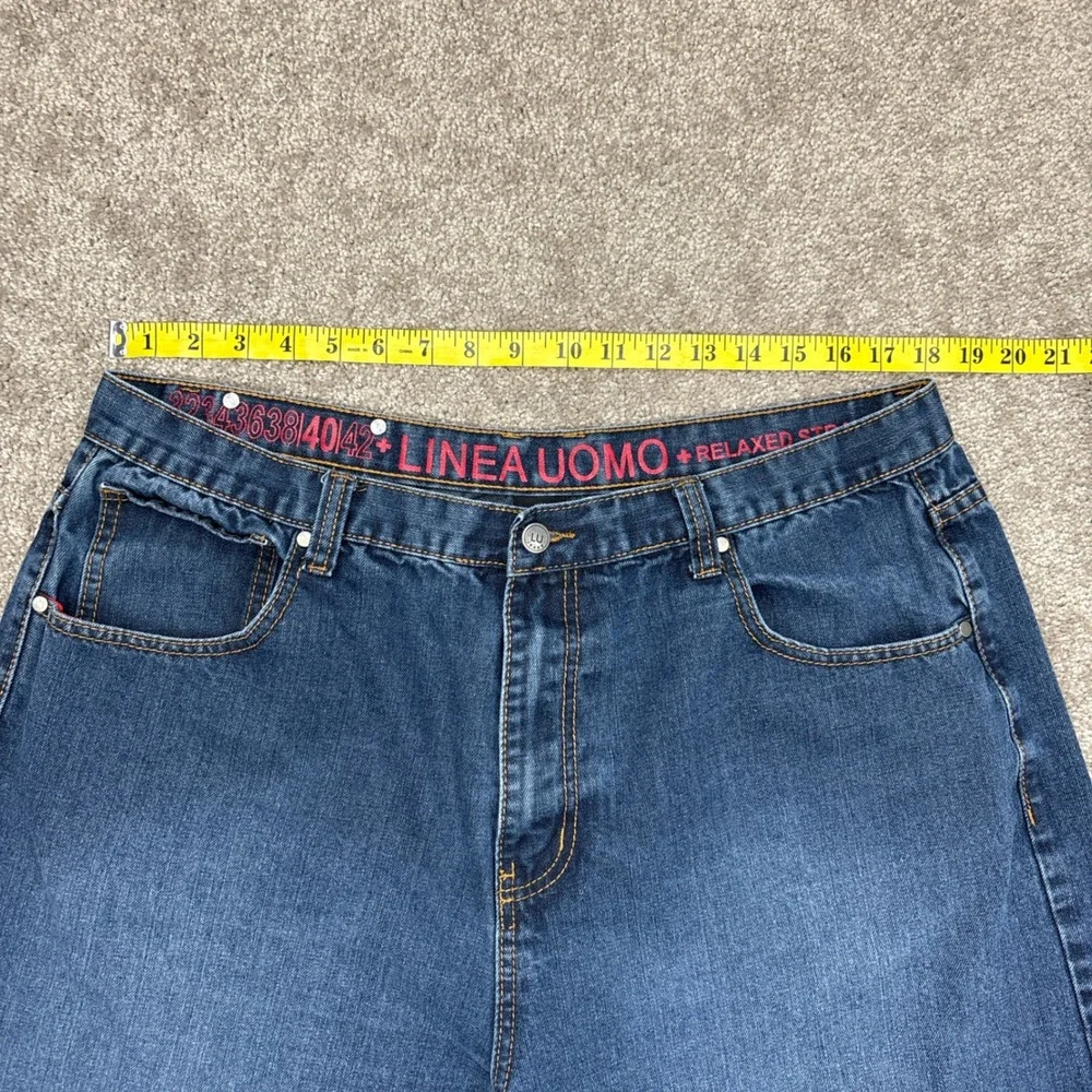 Vintage Y2K Linea‎ Uomo Denim Jean Shorts Jorts Size 40 (Fits 36)